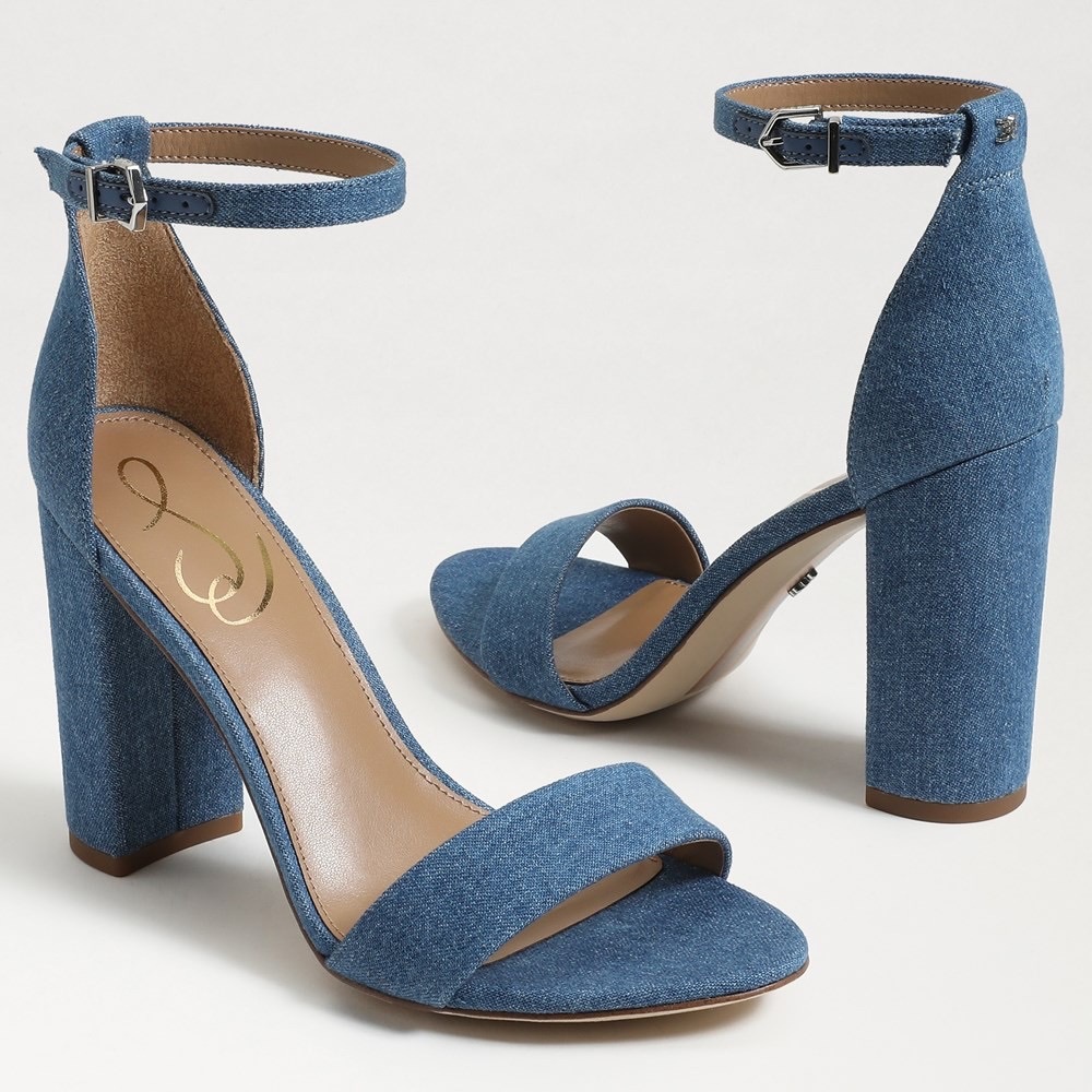 Sam Edelman Yaro Block Heel Denim